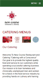 Mobile Screenshot of newcoursecatering.com